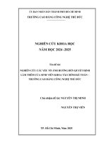 Nghiên Cứu Yếu Tố Ảnh Hưởng Đến Quyết Định Làm Thêm Của Sinh Viên Khoa Tài Chính Kế Toán - Trường Cao Đẳng Công Nghệ Thủ Đức.pdf
