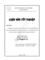 Nghiên cứu một số tính chất vật lý hóa học Ở Độ sâu từ 0   20 cm dưới rừng luồng tại ngọc lạc   thanh hóa làm cơ sở cho việc kinh doanh rừng Được tốt hơn
