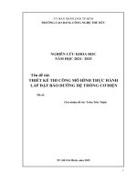 Thiết kế thi công mô hình thực hành lắp Đặt bảo dưỡng hệ thống cơ Điện