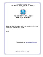 Tính toán thiết kế hệ thống năng lượng mặt trời hòa lưới có lưu trữ cho hộ gia Đình
