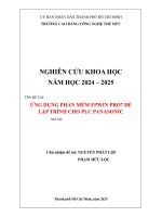 Ứng dụng phần mềm fpwin pro7 Để lập trình cho plc panasonic