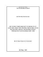 Phát triển Đội ngũ cán bộ quản lý, giáo viên và nhân viên tại trường trung học cơ sở huỳnh thúc kháng, thành phố tam kỳ, tỉnh quảng nam
