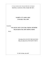 Ứng dụng nền tảng era trong mô hình trạm kiểm tra mps thông minh