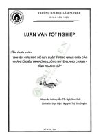 Nghiên cứu một số quy luật tương quan giữa các nhân tố Điều tra rừng luồng huyện lang chánh   tỉnh thanh hóa