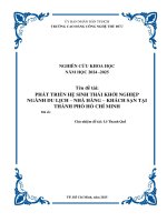 Phát Triển Hệ Sinh Thái Khởi Nghiệp Ngành Du Lịch - Nhà Hàng - Khách Sạn Tại Tp Hồ Chí Minh Nghiên Cứu Khoa Học Năm Học 2024 - 2025.Pdf