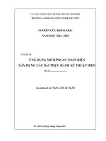 Ứng dụng mô hình an toàn Điện xây dựng các bài thực hành kỹ thuật Điện