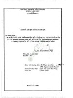 Nghiên cứu Đặc Điểm phân bố và tính Đa dạng loài mây nếp (calamus tetradacylus) và mây nước (daemonrops poilanei j dransf) tại một số vùng sinh thái Ở việt nam