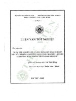 Bước Đầu nghiên cứu và xây dựng mô hình dự Đoán một số chỉ tiêu sản lượng làm cơ sở cho việc lập biểu sản lượng rừng trồng thuần loài keo lai