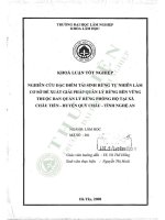 Nghiên cứu Đặc Điểm tái sinh rừng tự nhiên làm cơ sở Đề xuất giải pháp quản lý rừng bền vững thuộc ban quản lý rừng phòng hộ tại xã châu tiến, huyện quỳ châu, tỉnh nghệ an