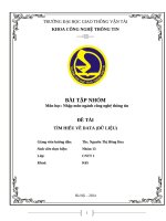 Đề tài tìm hiểu về data (dữ liệu)