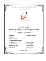 Báo cáo bài tập bộ môn quy hoạch và tối Ưu mạng di Động quy hoạch mạng 5g