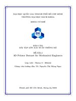 Báo cáo bài tập lớn xác suất thống kê Đề tài 4 3d printer dataset for mechanical engineers