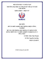 Đề tài mô phỏng hệ thống pv bơm nước dùng mppt inc và Điều khiển nghịch lưu 3 pha 2 bậc