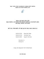 Đề tài tìm hiểu về hệ quản trị csdl oracle