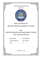 Đề tài phân tích phương thức hoạt Động và thanh toán tại grab việt nam