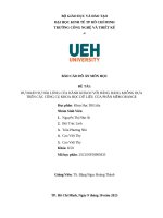 Dự Đoán sự hài lòng của hành khách với hãng hàng không dựa trên các công cụ khoa học dữ liệu của phần mềm orange