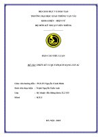 Báo cáo tiểu luận Đề tài thiết kế và quy hoạch mạng lte 4g