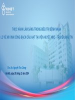 Điều trị bệnh nhân lơ xê mi kinh dòng bạch cầu hạt