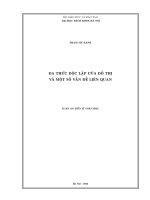 Đa thức Độc lập của Đồ thị và một số vấn Đề liên quan