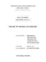 Chủ Đề từ trường của trái Đất