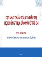 Hội chứng thực bào máu ở trẻ em