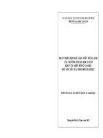 Tóm tắt phát triển Đội ngũ giáo viên tiếng anh các trường trung học cơ sở khu vực miền Đông nam bộ Đáp Ứng yêu cầu Đổi mới giáo dục