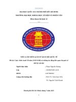 Đề tài cuộc chiến tranh 30 năm (1618 1648) và những tác Động Đến quan hệ quốc tế thời kỳ cận Đại