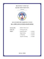 Bài tập nhóm môn marketing căn bảnbài 1  chiến lược sản phẩm amazon kindle