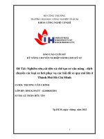 IUH - BÁO CÁO CUỐI KỲ KỸ NĂNG CHUYÊN NGHIỆP DÀNH CHO KỸ SƯ - Nghiên cứu, cải tiến và chế tạo cơ cấu nâng - dịch chuyển các loại xe hơi phục vụ các bãi đỗ xe quy mô lớn ở Thành Phố Hồ Chí Minh