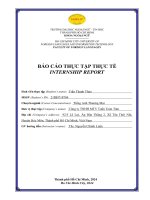 Báo cáo thực tập thực tế internship report  công ty tnhh mtv tuấn toàn tâm