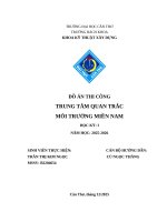 Đồ Án thi công trung tâm quan trắc môi trường miền nam