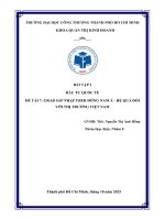 Đề tài 7 grab sáp nhập uber Đông namá  hệquảđốivới thị trường việt nam