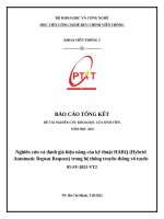 Nghiên cứu và Đánh giá hiệu năng của kỹ thuật harq (hybrid automatic repeat request) trong hệ thống truyền thông vô tuyến 05 sv 2025 vt2