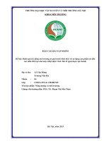 Đánh giá tác Động môi trường từ quá trình khai thác và sử dụng sản phẩm từ dầu mỏ (dầu do) tại nhà máy nhiệt Điện vĩnh tân ii (giai Đoạn vận hành)