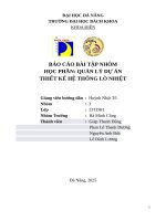 Báo cáo bài tập nhóm học phần quản lý dự Án thiết kế hệ thống lò nhiệt