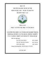 Năm phương diện cải tổ doanh nghiệp trong thời Đại số hóa và Ứng dụng trong nghiên cứu và phát triển sản phẩm từ thảo dược