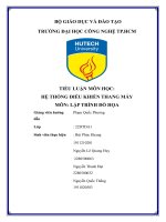 Tiểu luận mônhọc hệ thống Điều khiểnthang máymôn lập trình Đồ họa