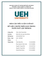 Dữ liệu chuỗi thời gian trong ngôn ngữ lập trình r
