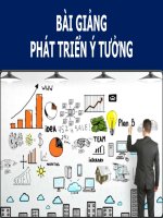 Bài Giảng - Phát Triển Ý Tưởng Sáng tạo ( combo full slides 8 chương )