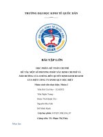 Một số phương pháp xác Định chi phí và Ảnh hưởng của chúng Đến quyết Định kinh doanh của một công ty bánh quy Đặc biệt