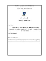 Xây dựng kế hoạch digital marketing cho website bán hàng starcase vườn lài – ngành hàng Ốp Điện thoại