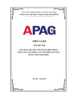 Ứng dụng bộ tiêu chuẩn iso 9000 trong công tác văn phòng tại văn phòng sở xây dựng tỉnh ninh bình