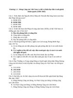 Lsđcsvn trắc nghiệm