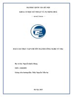 Báo cáo thực tập chuyên ngành công nghệ vũ trụ