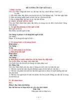 Đề cương Ôn tập giữa kì 1 Văn 8