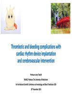 Biến chứng trong đặt máy tạo nhịp và can thiệp mạch