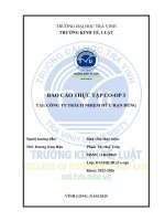 Báo cáo thựctậpco op3tại công ty trách nhiệm hữu hạn dũng