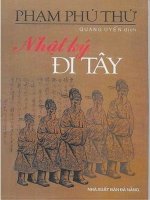Nhật Ký Đi Tây - Phạm Phú Thứ