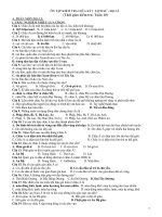 ÔN TẬP KIỂM TRA GIỮA KỲ I LỊCH SỬ - ĐỊA LÍ