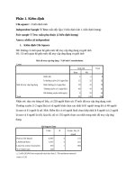 Ôn thi Cuối kỳ - Nhận xét phân tích dữ liệu